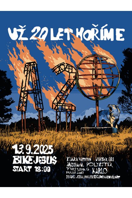Vstupné v předprodeji: Narozeniny A2: už 20 let hoříme!